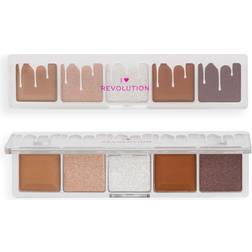 I Heart Revolution Mini Chocolate Eyeshadow Palette White Vanilla Cream