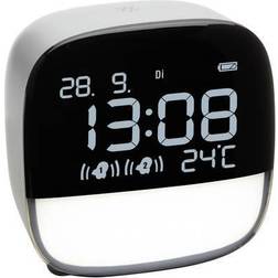 TFA Dostmann 60.2034.02 à quartz Réveil blanc Heures de réveil 2