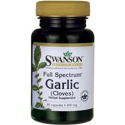 Swanson 60 caps Full Spectrum Garlic Cloves, 400mg 60 pcs