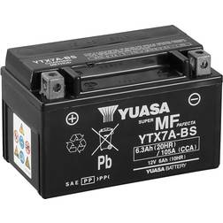 Yuasa YTX7A-BS 12V AGM Batteri til Motorcykel