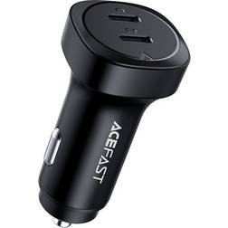 Acefast car charger 72W, 2x USB Type C, PPS