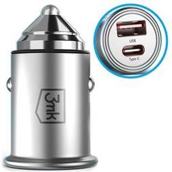 3mk Hyper Car Charger 5903108464574 Cargador de coche para móvil 2 plata