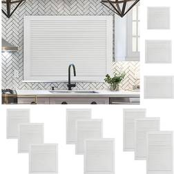 vidaXL Basic lamellåger 4 stk. 39,5x49,4 massivt fyrretræ hvid - Hvid