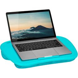 LapGear MyDesk Lap Desk with Device Ledge and Phone Holder Turquoise 15.6 Inch Laptops
