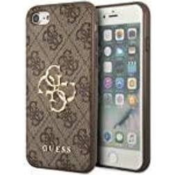 Guess Brązowy Brown Hardcase 4G Big Metal Logo