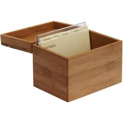 Oceanstar Oceanstar Bamboo Recipe Box with Divider