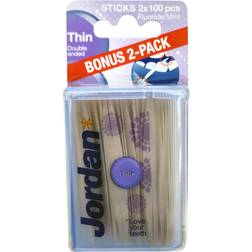 Jordan Dental Stick Thin 2-Pack 200 Stk