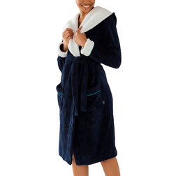 Chelsea Peers Plain Fluffy Hooded Dressing Gown