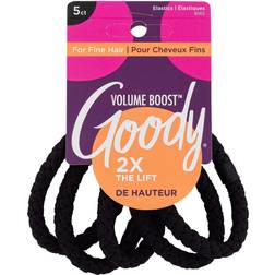 Goody Goody Volume Boost ElasticsBlack, 5 ct