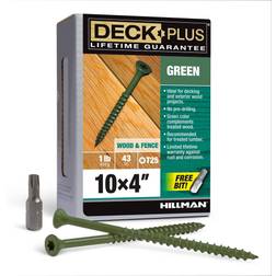 Hillman Deck Plus No. 10 X 4 L Star Flat Head Exterior Deck Screws