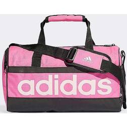 Adidas Essentials Linear Duffel Bag Extra Small Pulmag/Black/Clpink, Unisex, Apparatuur, tassen & rugzakken, Multi kleur, ONESIZE