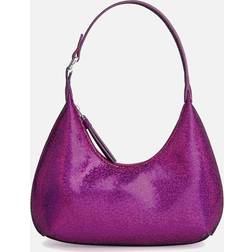 BY FAR Fuchsia Glitter Skuldertaske - Lyserød