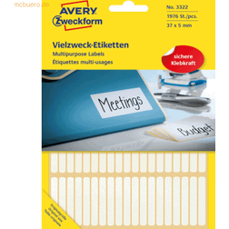 AVERY Zweckform Multi-Purpose Labels Selv-klæbende 5 x 37 mm 1976 stk Etiketter