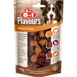 8in1 Flavours Skewer Bites Snack Per Cani - Set % 3 x 100 g