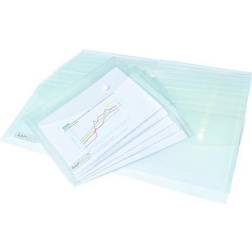 Rapesco Popper Wallet A5 Clear Pack of 25 1500 HT01608