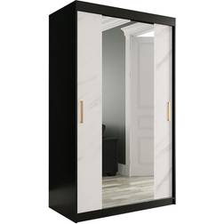 Furniturebox Marmul Black/White Garderob 120x200cm