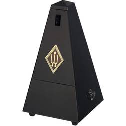 Wittner Taktell Pyramidenform Metronom Holzgehäuse mit Glocke schwarz hochglanz