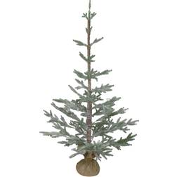 Northlight 4Ft Unlit Frosted Pine Artificial with Jute Base Christmas Tree