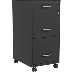 Lorell Soho 3-Drawer Steel Mobile File Cabinet