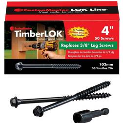 FastenMaster FastenMaster 3/16 TimberLok Coarse Steel External Hex Drive, Hex Head Screws