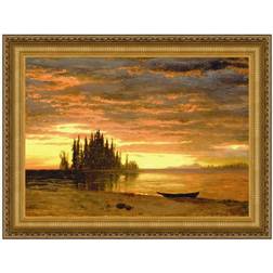 Design Toscano California Sunset, 1868 Albert Bierstadt Framed Nature Oil Painting Figurine