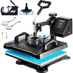 VEVOR 5 in 1 Combo 12"x15" Digital Sublimation Heat Press Machine