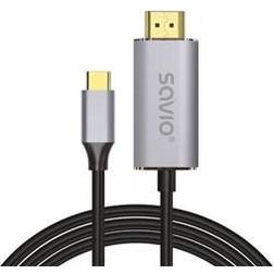 Savio USB-C to HDMI 2.0B cable