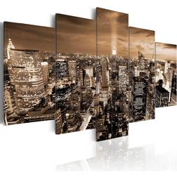 Artgeist Canvas - New York: night light Billede