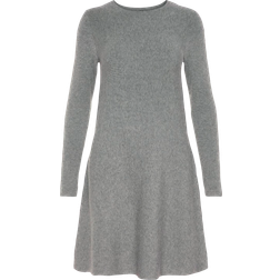 Vero Moda Nancy Short Dress - Grey/Medium Gray Melange