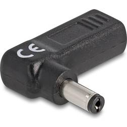 DeLock Bærbar adapter 5.5 x 2.1 DC mm til USB-C hun Vinklet