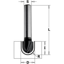 Cmt V-rille fræser Contractor K915-127; S=8 mm; D=12,7 mm