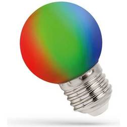 LED G45 E27 230V 1W RGB PVC Spectrum