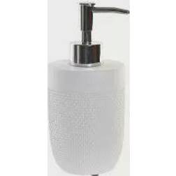 Dkd Home Decor Dispensador de Jabón Cemento Blanco Polipropileno