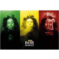 Pyramid International Bob Marley Tricolour Smoke