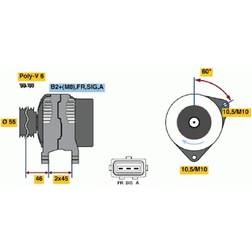 Bosch Dynamo Alternator 14V 150A