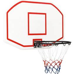 vidaXL Basketball Backboard White 109x71x3 cm Polyethene