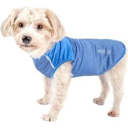 Petlife Active Aero-Pawlse Heathered Quick-Dry and 4-Way Stretch-Performance Dog Tank Top