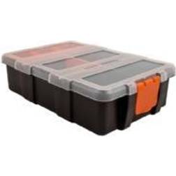 DeLock Toolbox 11 compartments plast svart, orange