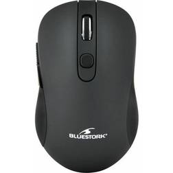 Bluestork Ratón Inalámbrico Para Juegos 2.4 Ghz 6 Botones Negro