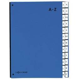Pagna Colour Desk Folder 24 Compartments A-Z Silver