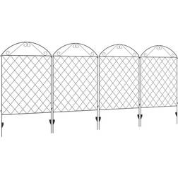 OutSunny 4PCs Decorative Garden Fencing 43in Border Edging