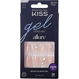 Kiss Gel Fantasy Allure Fake Nails Transformation