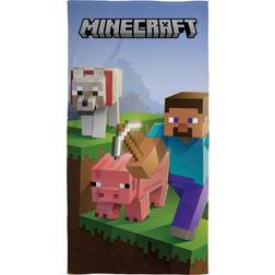 Minecraft MNC393 Badezimmerhandtuch Mehrfarbig (140x70cm)