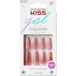 Kiss Kiss Gel Fantasy Magnetic Sculpted Fake Nails, `West Coast - 28 ct