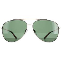 Ferragamo Unisex SF265S 723 Metal Solbriller Guld Grøn
