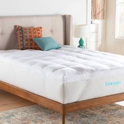 Linenspa King Essentials 3" Down Alternative Mattress Cover White (203.2x193.04)