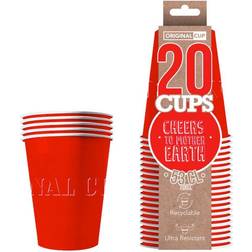 Original Cup 20 gobelets xl en carton 53cl rouge pcr53