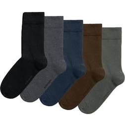 Björn Borg 5-pack Essential Ankle Sock Black/Red 41/45