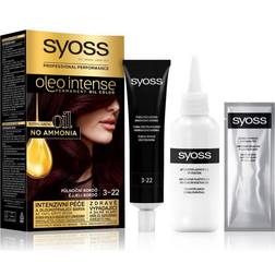 Syoss Oleo Intense Permanent Hair Dye With Oil Shade 3-22 Midnight