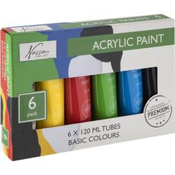 Nassau Fine Art Acrylic Paint Basic 6x120ml